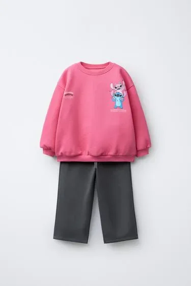 Zara Комплект из толстовки и брюк лило и стич © DISNEY купить с доставкой.