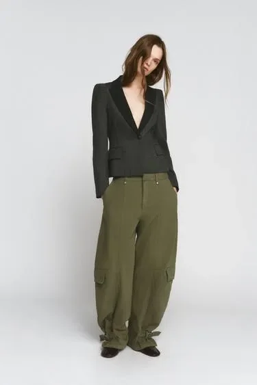 Блейзер из смесовой ткани в елочку — коллекция ZARA «ZW»