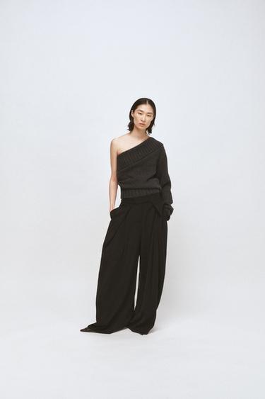 Широкие брюки в полоску — коллекция ZARA «ZW»
