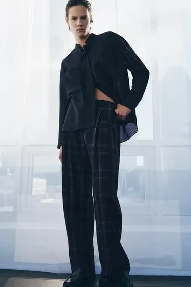 Брюки  в клетку — коллекция ZARA «ZW»