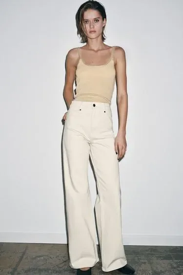 Джинсы с высокой посадкой — коллекция Zara «Zw»