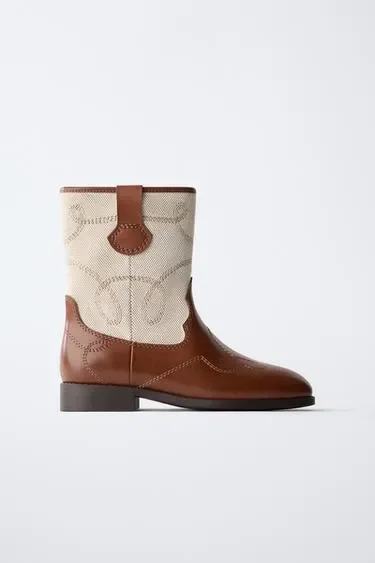 Zara Ковбойские сапоги