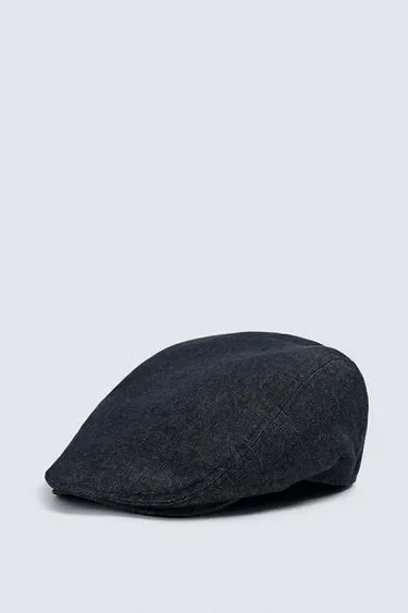 Zara Джинсовый берет из хлопка