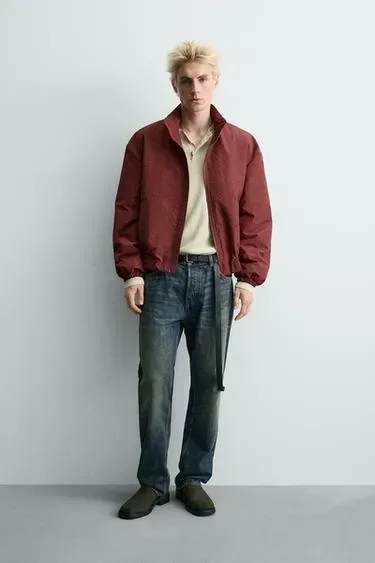 Zara Стеганая ветрозащитная куртка в клетку купить с доставкой.