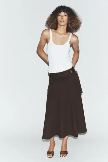 Zara Туфли-мюли на каблуке с декоративной строчкой