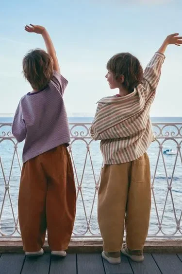 Zara «Timeless» - рубашка в полоску с карманом- Заказать в России