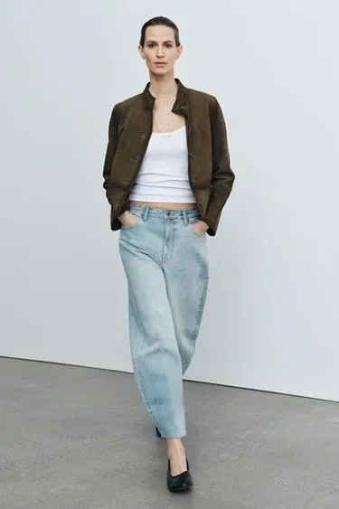 Джинсы с высокой посадкой — коллекция Zara «Zw»