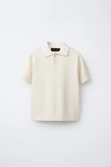 Zara Базовое поло в рубчик