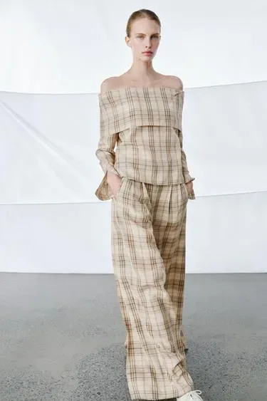 Топ в клетку — коллекция ZARA «ZW»