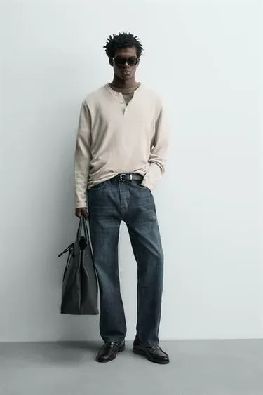Джинсы  укороченные из денима SELVEDGE