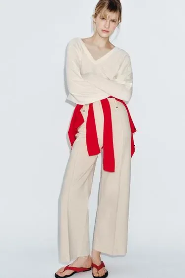 Джинсы коллекция Zara «Zw» Tailored  с высокой посадкой