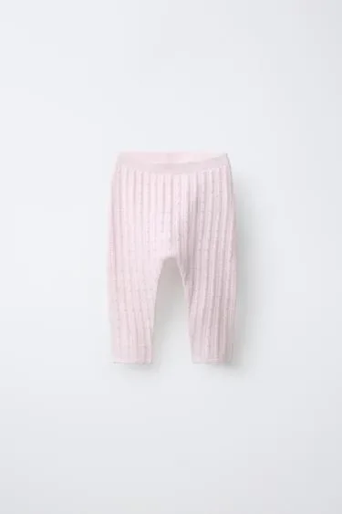 Zara Ажурные трикотажные легинсы