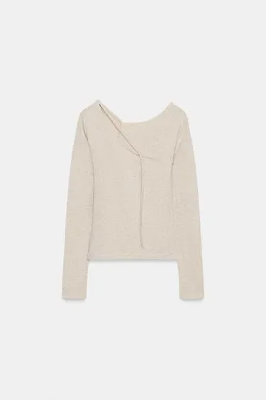 Zara Футболка с двойной пряжкой