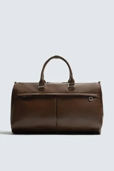 Zara Гладкая дорожная сумка