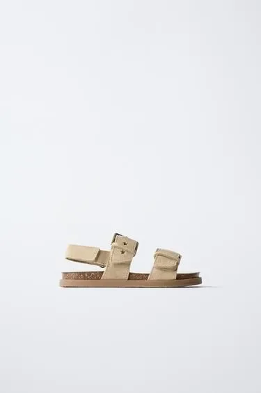 Zara Кожаные сандалии со звездами