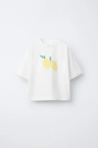 Футболка с нашивкой «лимоны»