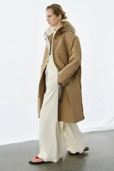 Комбинированная парка коллекция ZARA «ZW»