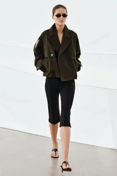 Укороченный тренч WATER-REPELLENT — коллекция ZARA «ZW»
