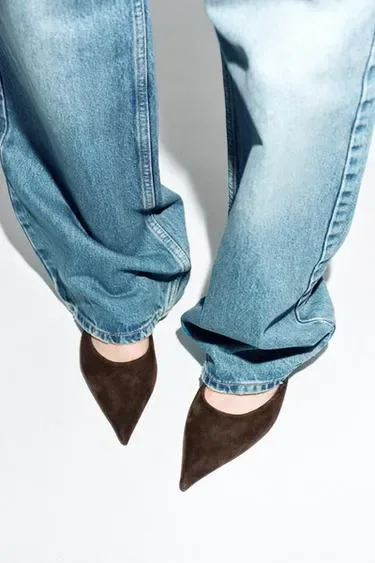Zara Мюли из замши