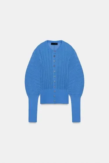 Zara Кардиган с рукавами-гармошкой
