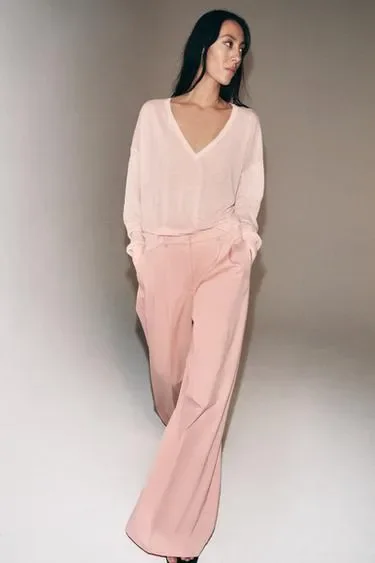 Брюки  с защипами — коллекция Zara «Zw»
