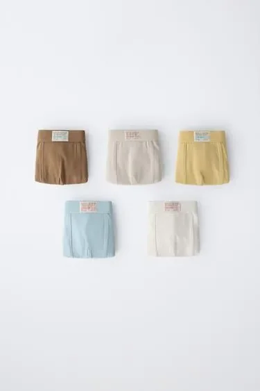 Zara 6-14 лет/набор из пяти боксеров с нашивкой