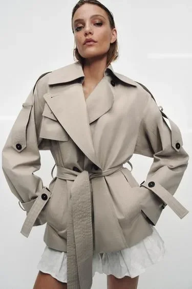 Объемный тренч WATER-REPELLENT — коллекция ZARA «ZW»
