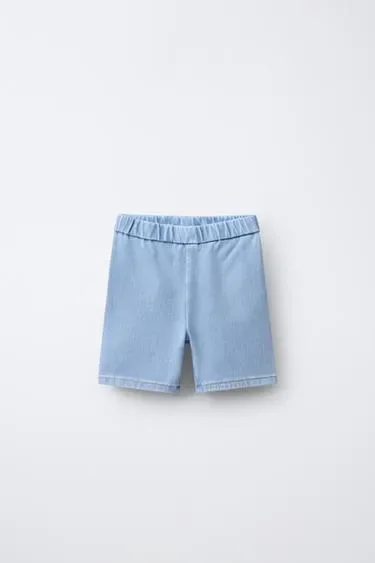 Zara Джинсовые легинсы-велосипедки купить с доставкой.