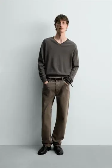 Zara Легкий свитер из хлопка и льна, лимитированная серия