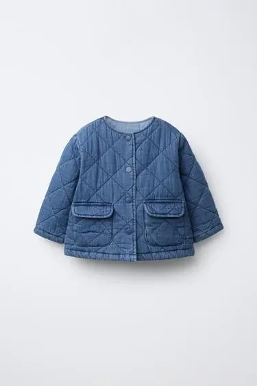 Zara Утепленная джинсовая куртка