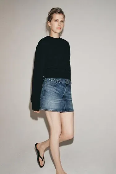 Zara Короткая джинсовая юбка — коллекция ZARA «ZW»
