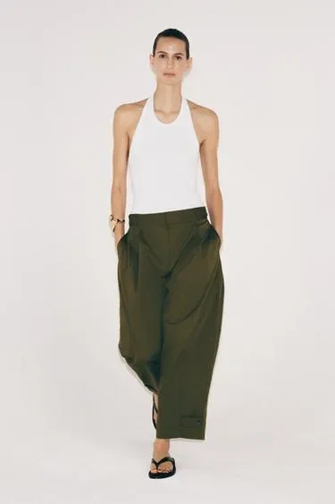 Брюки чинос с хлястиками — коллекция Zara «Zw»