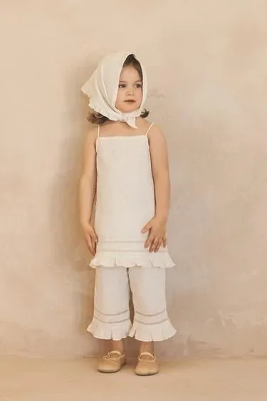Кюлоты из льна и хлопка лимитированная коллекция для 2-5 лет