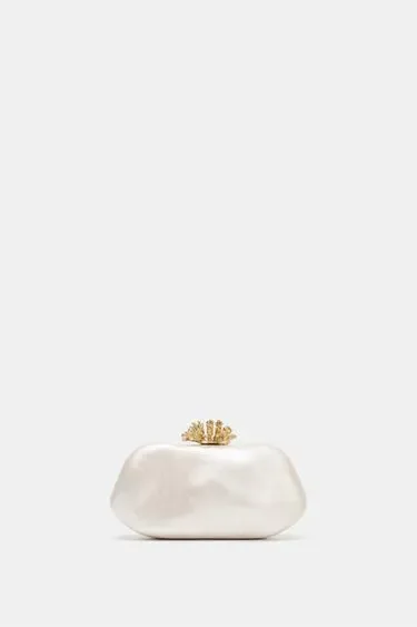 Zara Клатч с металлической деталью