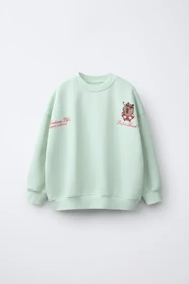Zara Толстовка с принтом «капибара CAPYFUN ©»