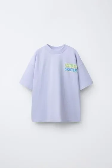 Zara Футболка с рельефным принтом SKATE