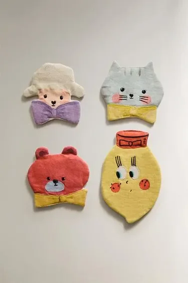 Набор детских подставок в форме животных от THE ANIMALS OBSERVATORY (набор из 4 шт.)