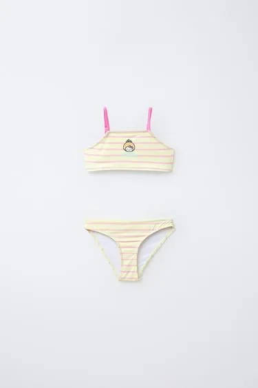 Zara 6-14 лет/ бикини в полоску HELLO KITTY © SANRIO