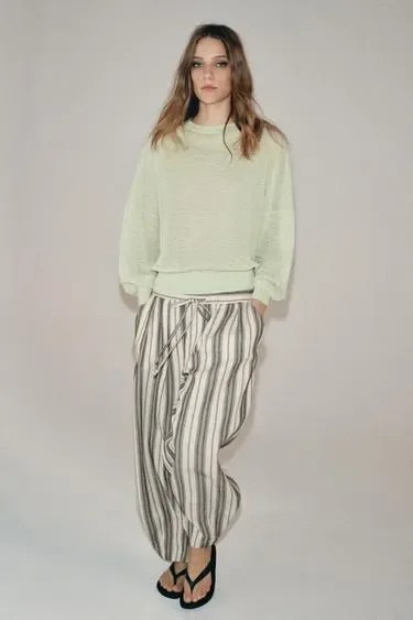 Zara Свитер из тонкой смесовой шерсти купить с доставкой.