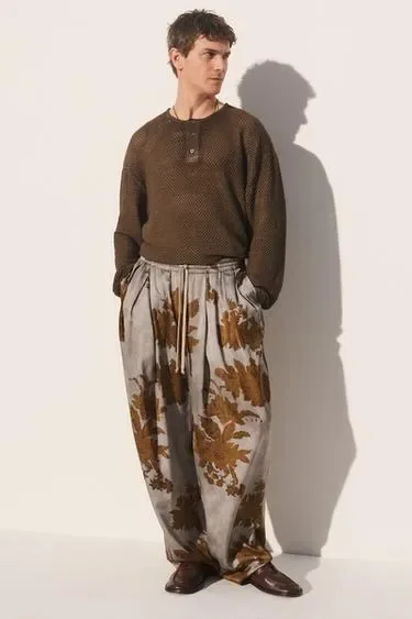 Вязаная футболка с крючком HENLEY
