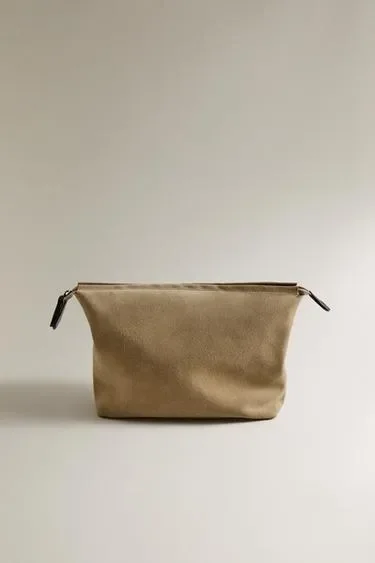 Футляр для косметики из замши