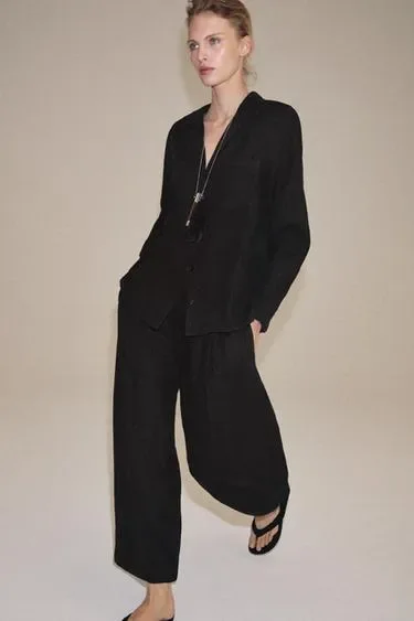 Брюки  из льна — коллекция ZARA «ZW»