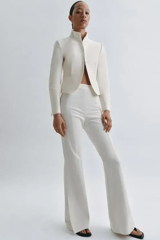 Приталенный комбинированный блейзер коллекция ZARA «ZW»