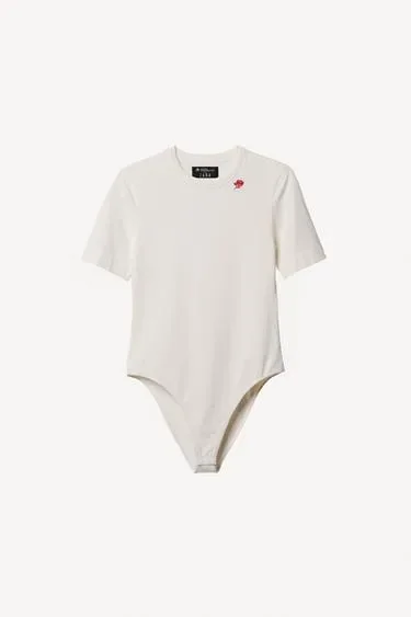 Боди с короткими рукавами и вышивкой willy chavarria x zara