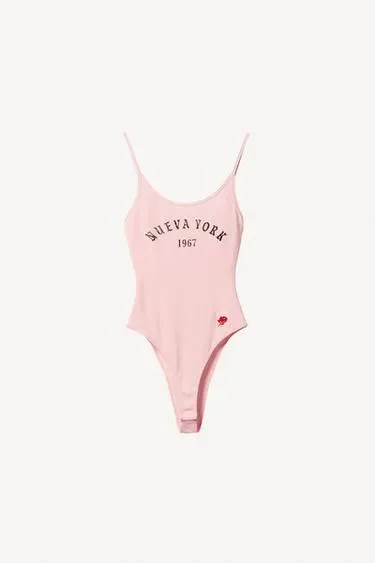 Боди willy chavarria x zara с надписью спереди