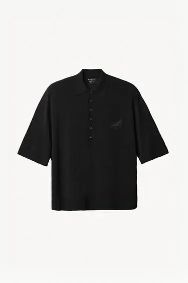 Поло из трикотажа с примесью ленселцеллюлозы willy chavarria x zara