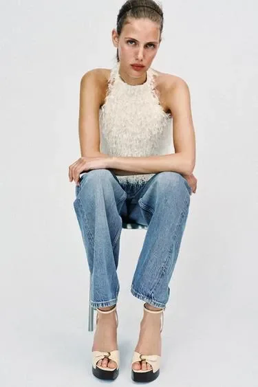 Zara Босоножки на платформе с пряжкой