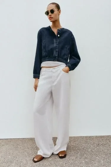 Zara Джинсовый бомбер Z1975
