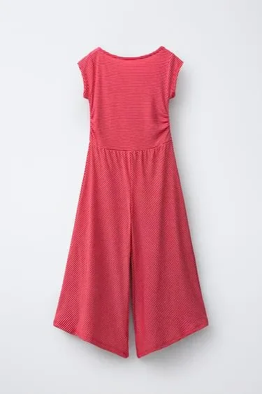 Zara Длинный комбинезон в полоску