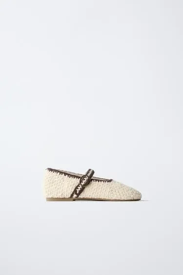 Zara Балетки вязаные крючком